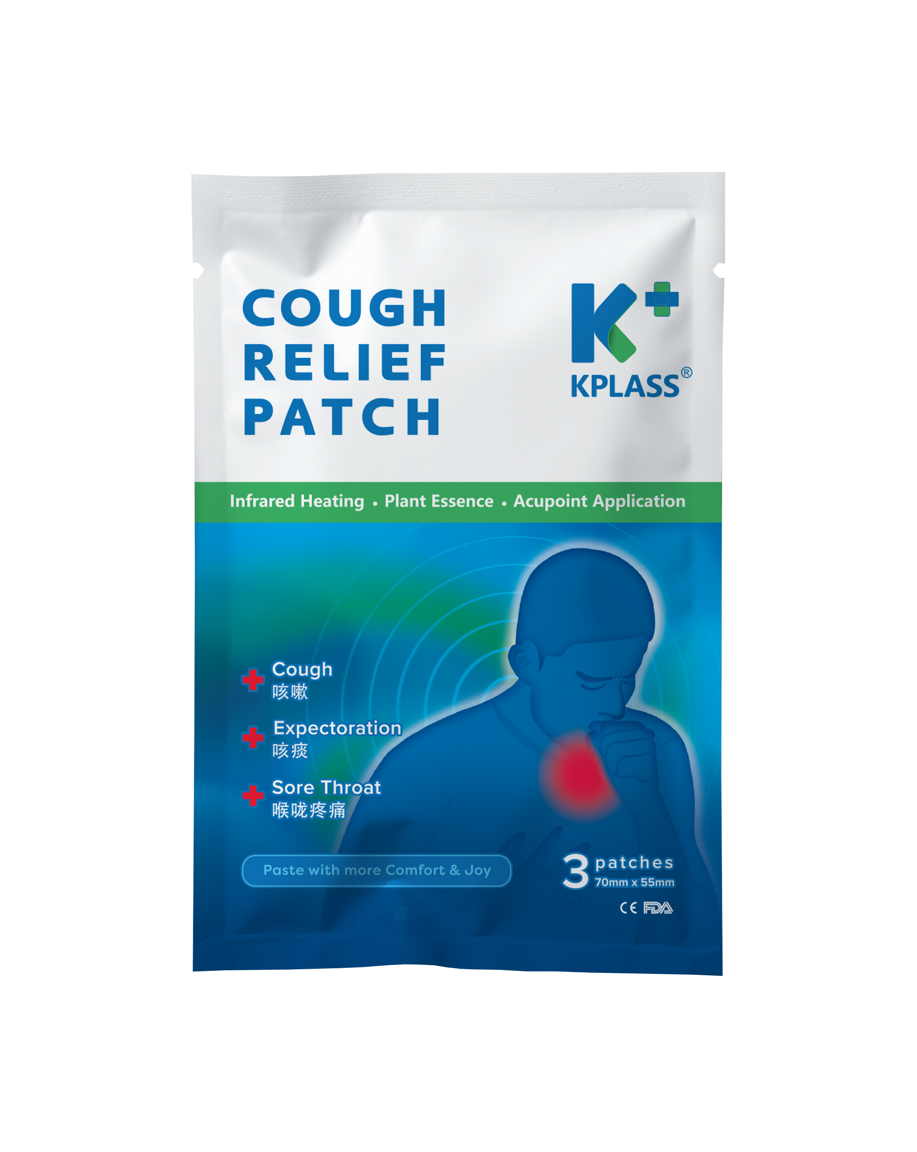 KPLASS Cough Relief Patch Box (12 x 3 Patches)