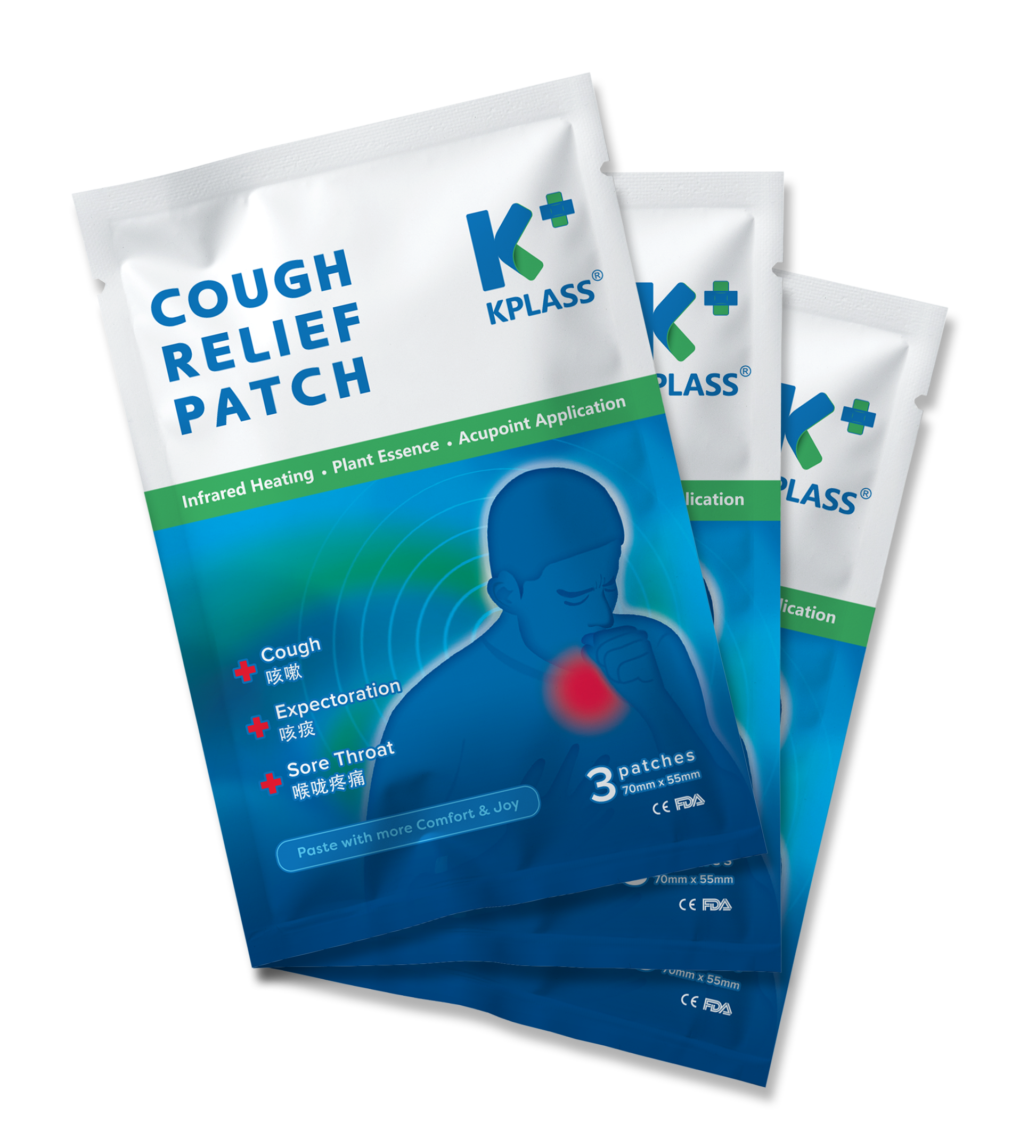 [Bundle of 3] KPLASS Cough Relief Patch (3 Patches)