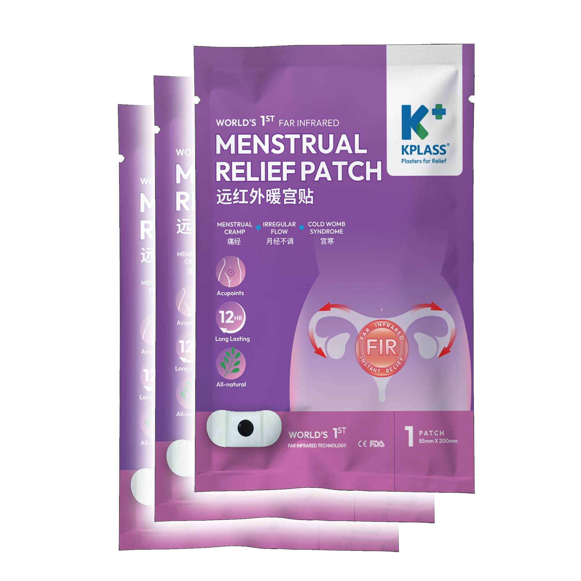 KPLASS Menstrual Pain Relief Patch 3x1s